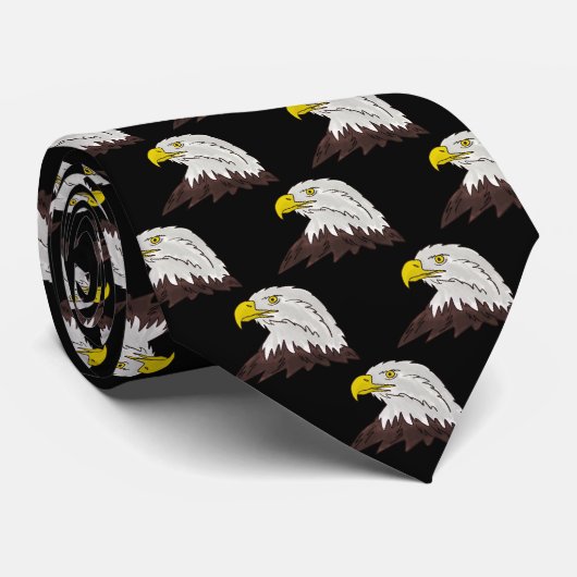 Adlervogel drucken Kragengeschenk für Männer Krawatte (Gerollt)