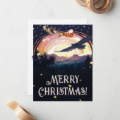 Adlerwacht über den Santa Mitteilungskarte (Vorderseite/Rückseite Beispiel)