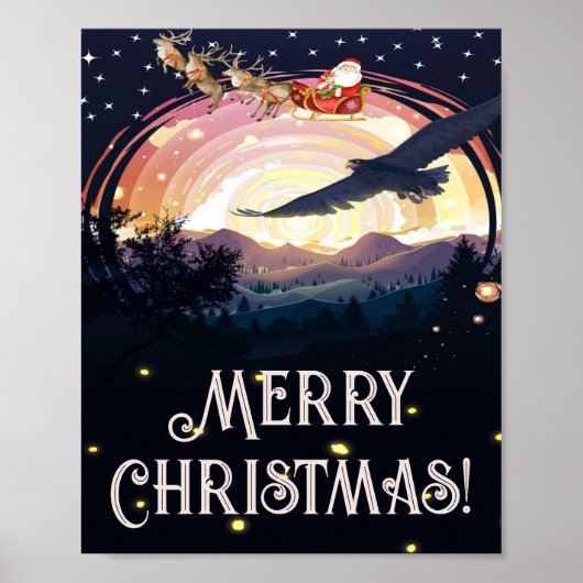 Adlerwacht über den Santa Poster (Vorne)