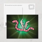 Adlerwurm Postkarte (Vorne/Hinten)
