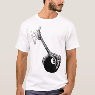 Adles Claw 8 Ball Pool Billard Spielkunst T-Shirt