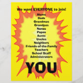 Adlib PTA Flyer (Hinten)