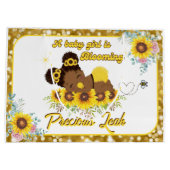 Adlige afrikanische Sonnenblumendusche Große Geschenktüte (Rückseite)