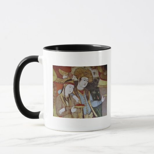 Adlige am Gericht von Shah Abbas I Tasse (Links)