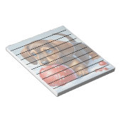 Adlige Dackel Welpenspiel im Schnee Notizblock (angewinkelt)