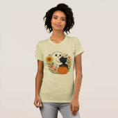 Adlige Geister und schwarze Katzen Fall Niedliches T-Shirt (Vorne ganz)