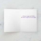 Adlige Guinea Schwänze Foto Geburtstagkarte Feiertagskarte (Innenseite)