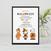 Adlige Halloween-Kinder Kostüm-Party Einladung (Stehend Vorderseite)