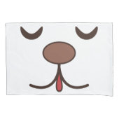 Adlige Hunde Gesicht Kinder weiß Kissenbezug (Vorderseite)