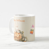 Adlige Kaninchen in Kürbispatrone Kaffeetasse (Vorderseite Links)