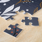 Adlige Kaninchen: Wald nahtlos Muster Puzzle (Seite)