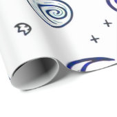 Adlige Kinderzimmer Kids Muster Farbseite Geschenkpapier (Rolleneckpunkt)