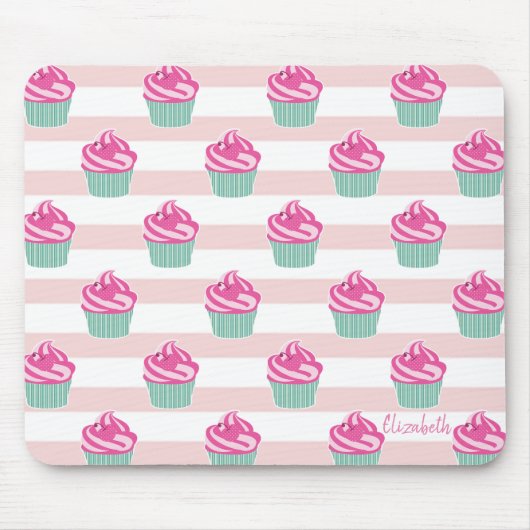 Adlige Kuchen, Streifen - Personalisiert Mousepad (Vorne)