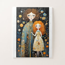 Adlige Märchenfiguren in einer Fantasiewelt Puzzle