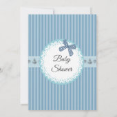 Adlige niedliche Babypanda Babydusche Einladung (Rückseite)