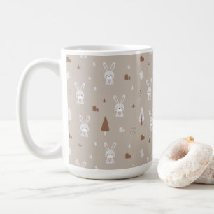 Adlige Rabbit Kids Muster Kaffeemaschine Tasse