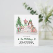 Adlige Tiere Haustiere Geschäftsleute Katze Weihna Einladungspostkarte (Stehend Vorderseite)