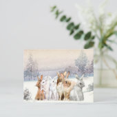 Adlige Weihnachten/Feiertage Postkarte (Stehend Vorderseite)