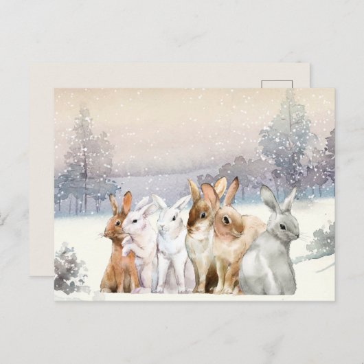 Adlige Weihnachten/Feiertage Postkarte (Vorne/Hinten)