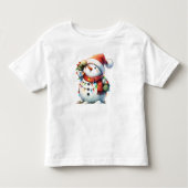 Adlige Weihnachts-Snowman Baby Bodysuit Kleinkind T-shirt (Vorderseite)