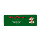 Adlige Weihnachts-Teddy Bären Rücksendeadresse Lab (Vorne)