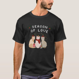 Adlige Weihnachtskatzen im Weihnachtsgeist T-Shirt