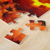 Adlige Welpe mit Halloween-Hintergrund Puzzle (Seite)