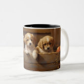 Adlige Welpen Line Keramik Tasse (VorderseiteRechts)