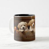 Adlige Welpen Line Keramik Tasse (Vorderseite Links)