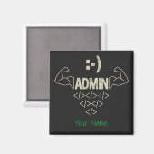 Admin Administrator IT Systemadministrator Informa Magnet (Vorderseite/Rückseite)