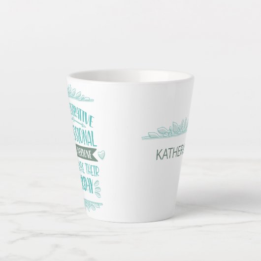 Admin Assistant Appentition Latte Tasse (Vorderseite)