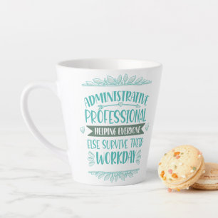 Admin Assistant Appentition Latte Tasse