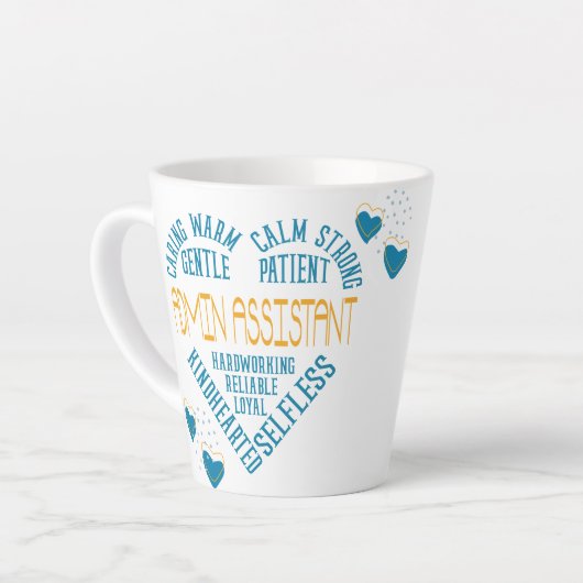 Admin Assistant Appentition Latte Tasse (Linke Ecke)