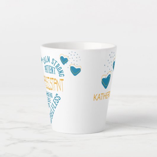 Admin Assistant Appentition Latte Tasse (Vorderseite)