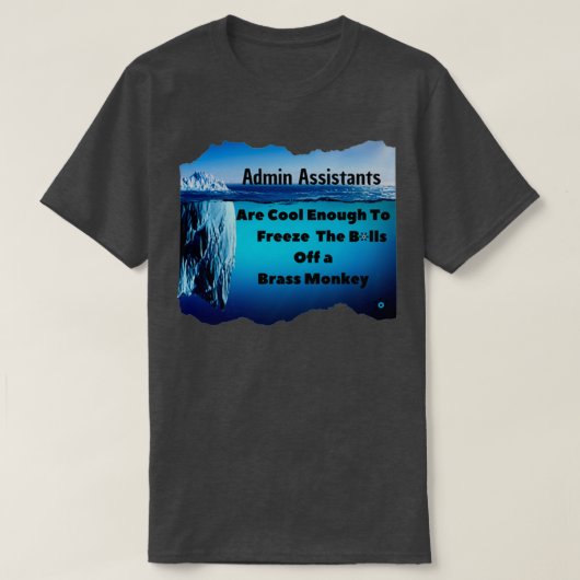 Admin Assistant Cool genug T-Shirt (Design vorne)