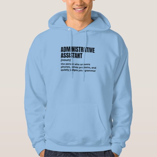 Admin Assistant - der echte Chef Hoodie (Vorderseite)