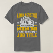 Admin Assistant Job Titel Funny Admin Minister T-Shirt (Design vorne)