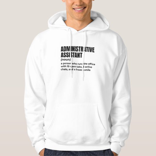 Admin Assistant - Office Ninja Edition Hoodie (Vorderseite)