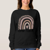 Admin Assistant Rainbow Leopard Team Office Staff  Sweatshirt (Vorderseite)
