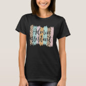 Admin Assistant Rainbow Leopard Team Office Staff  T-Shirt (Vorderseite)