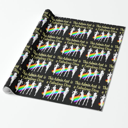 ADMIN ASST IST EINE FABULOSE DIVA GESCHENKPAPIER (Ungerollt)