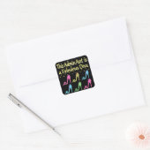 ADMIN ASST SHOE LOVER DESIGN QUADRATISCHER AUFKLEBER (Umschlag)