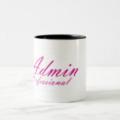 Admin Beruflich Zweifarbige Tasse (Mittel)
