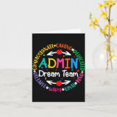 Admin Dream-Team Back-to-School-Front-Office Karte (Gelbe Blume)