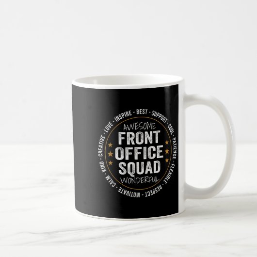 Admin Istant Funny Front Office Squad School Mitar Kaffeetasse (Rechts)
