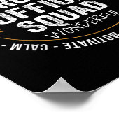 Admin Istant Funny Front Office Squad School Mitar Poster (Ecke)