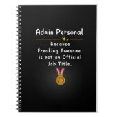 Admin Personal Notizblock (Vorderseite)