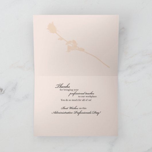 Admin Pro Computer-Rose dank Dankeskarte (Innenseite)