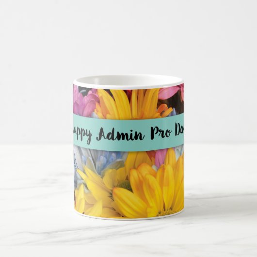 Admin Pro Day Danke an Gerbera Daisies Kaffeetasse (Mittel)