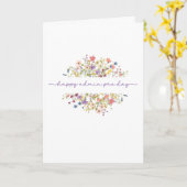 Admin-Profi-Tag Zarte Wildblumen Karte (Gelbe Blume)
